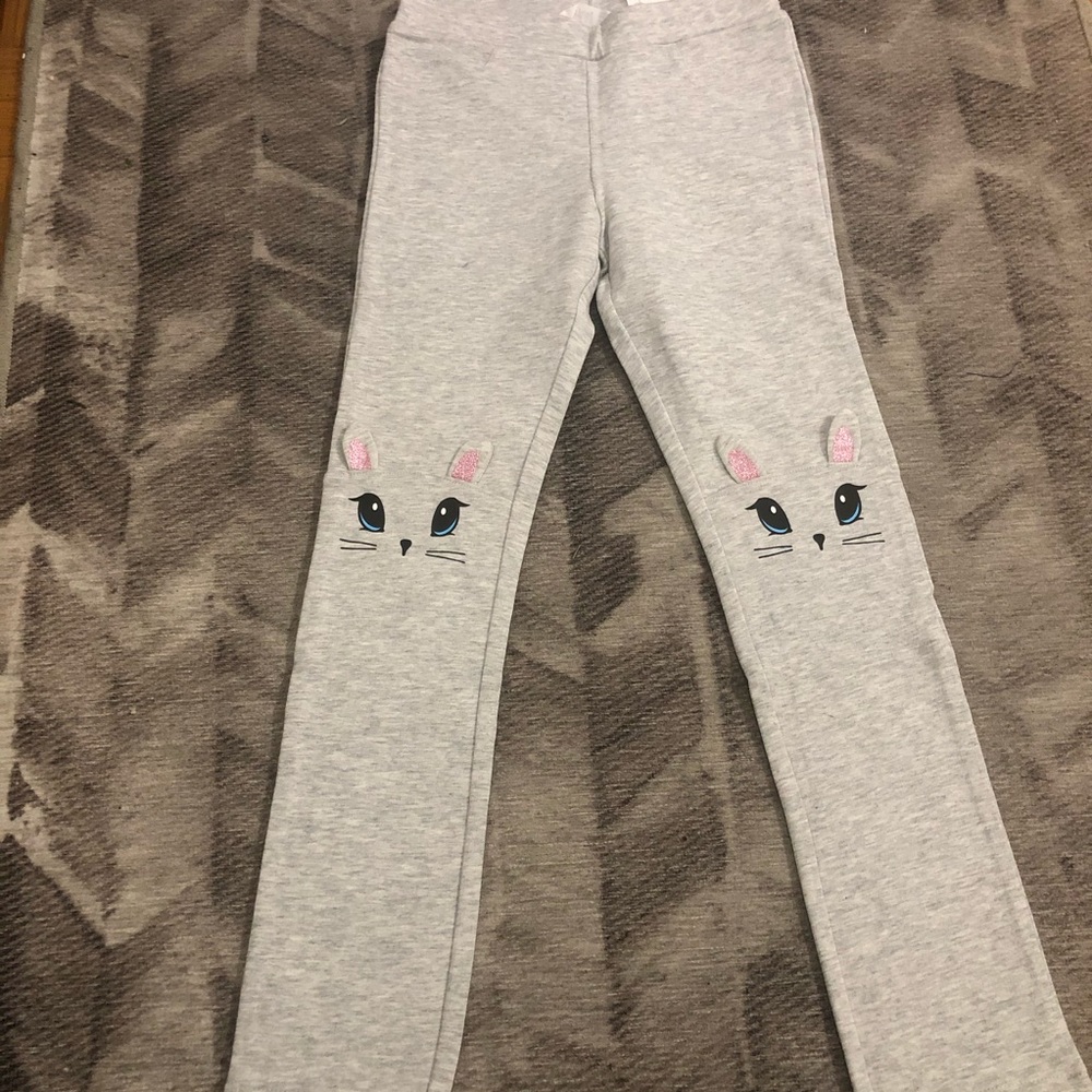 New H&M kids bunny rabbit leggings size 7-8